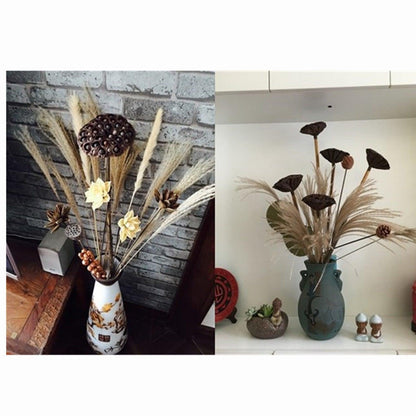 50Pcs/Bunch 50cm Natural Phragmites Reed Flowers Bulrush Bouquet Big Dried Pampas Grass Wedding Decoration Home Fall Decor