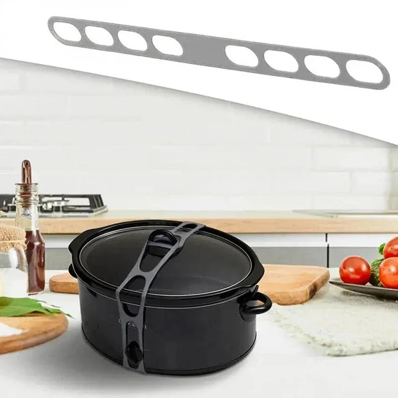 Silicone Lid Strap Reusable Universal Lid Fixing Belt Elastic Band  Outdoor Camping Camping Cookware Camping Equipment
