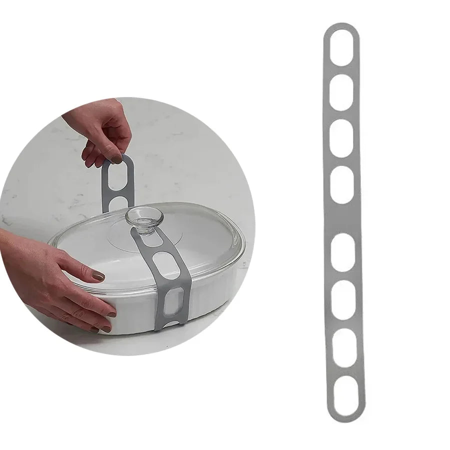 Silicone Lid Strap Reusable Universal Lid Fixing Belt Elastic Band  Outdoor Camping Camping Cookware Camping Equipment