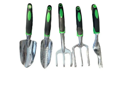 9 Piece Ergonomic Aluminum Garden Tool Set with Carrying Bag