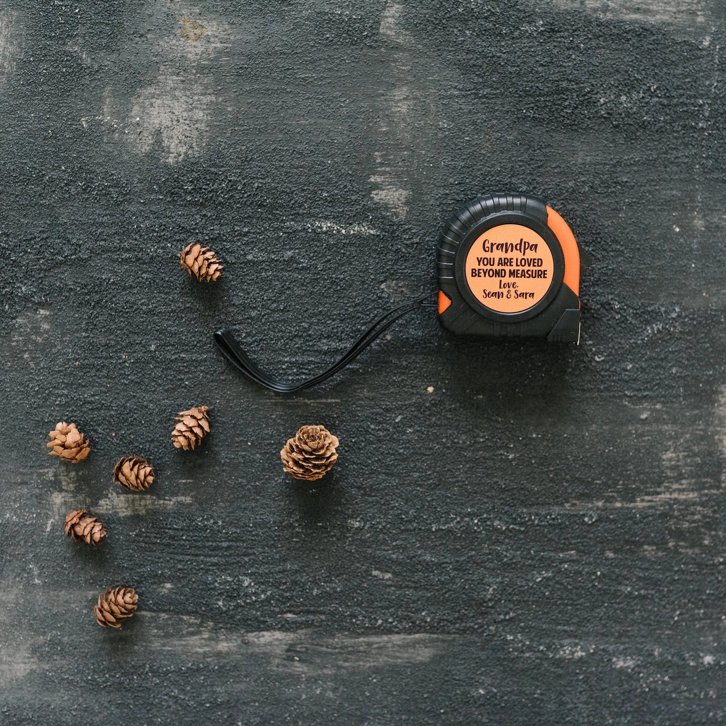 Personalized Tape Measure for Grandpa, Christmas Gift for Grandfather, Custom Birthday Gift for Papa from Grandkids